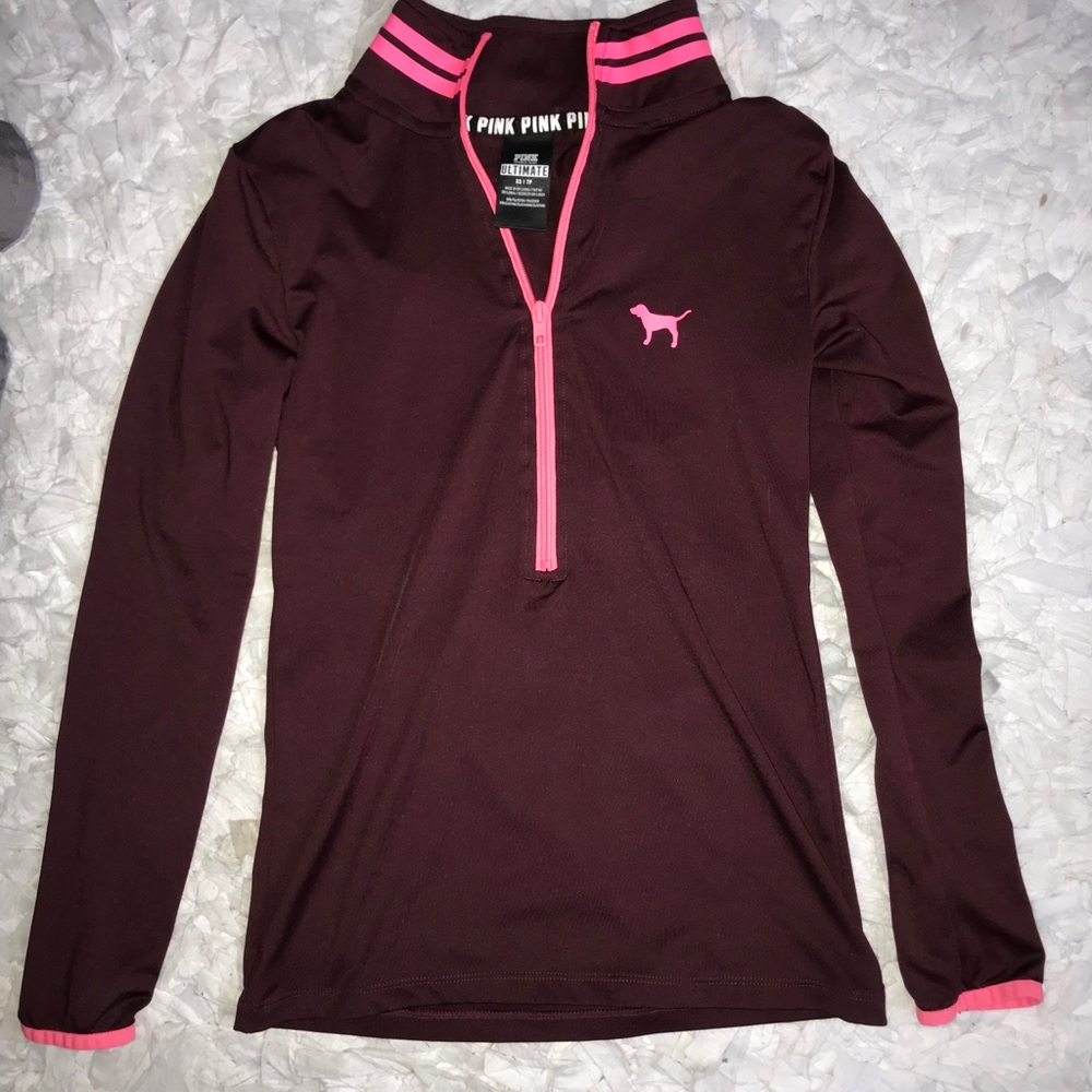 Pink-VS ULTIMATE Maroon Half Zip
